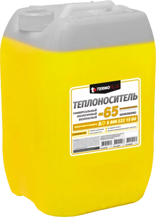 Теплоноситель "TERMOPLUS" -65 ECO PROPYLENE, в канистре 10 кг (ПГ USP)